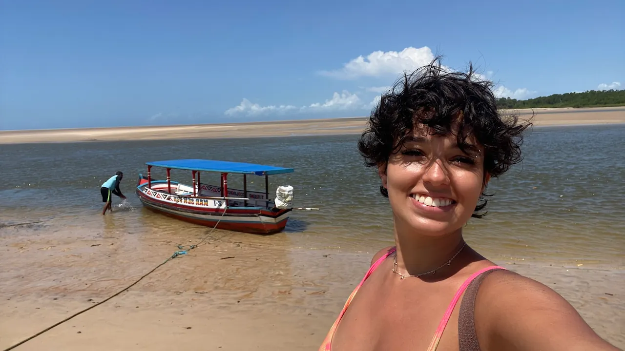 foto minha na ilha do marajó